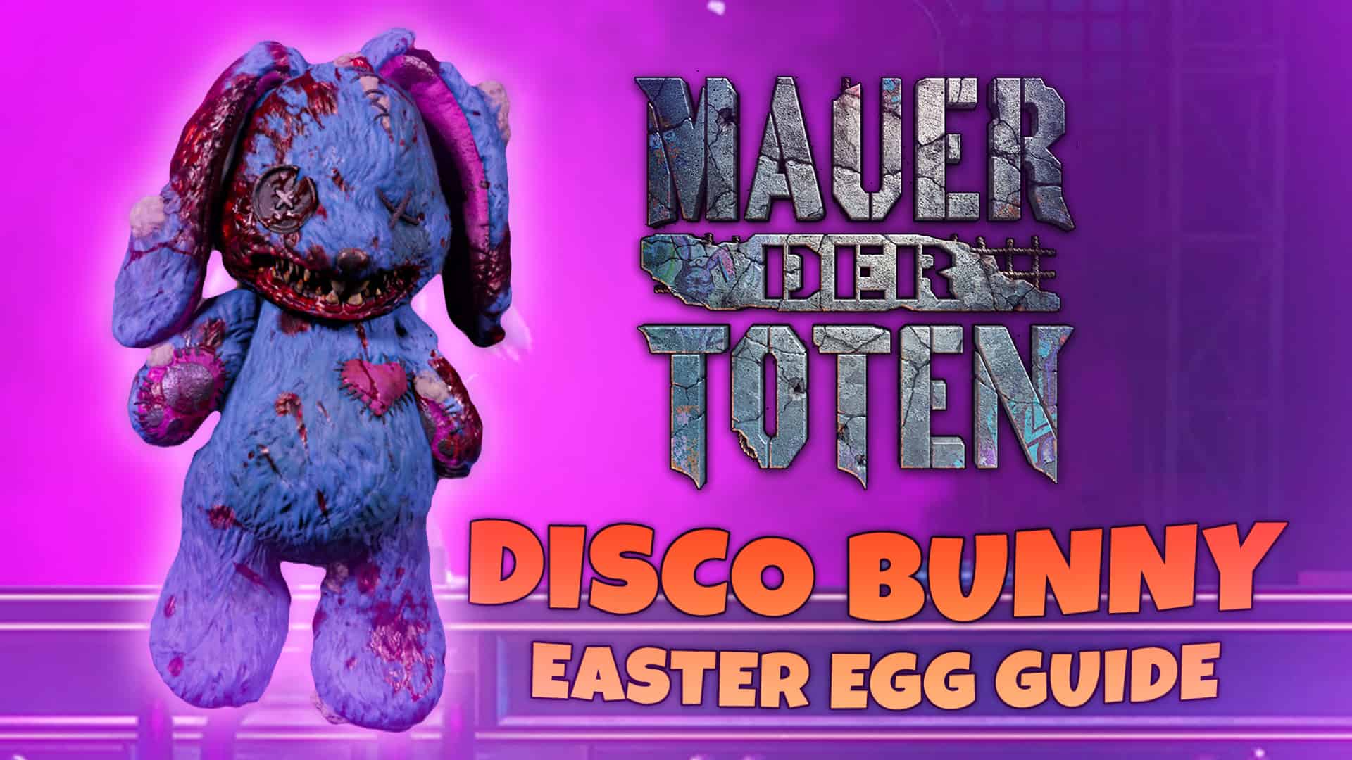 Disco Bunny Easter Egg On Mauer Der Toten (All Bunny Parts Locations) - Cold War Zombies