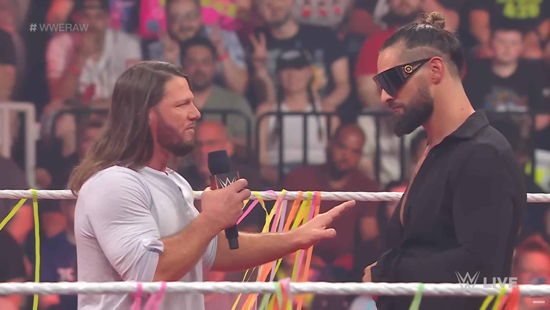 Why was AJ Styles at the May 29 Monday Night RAW episode?
