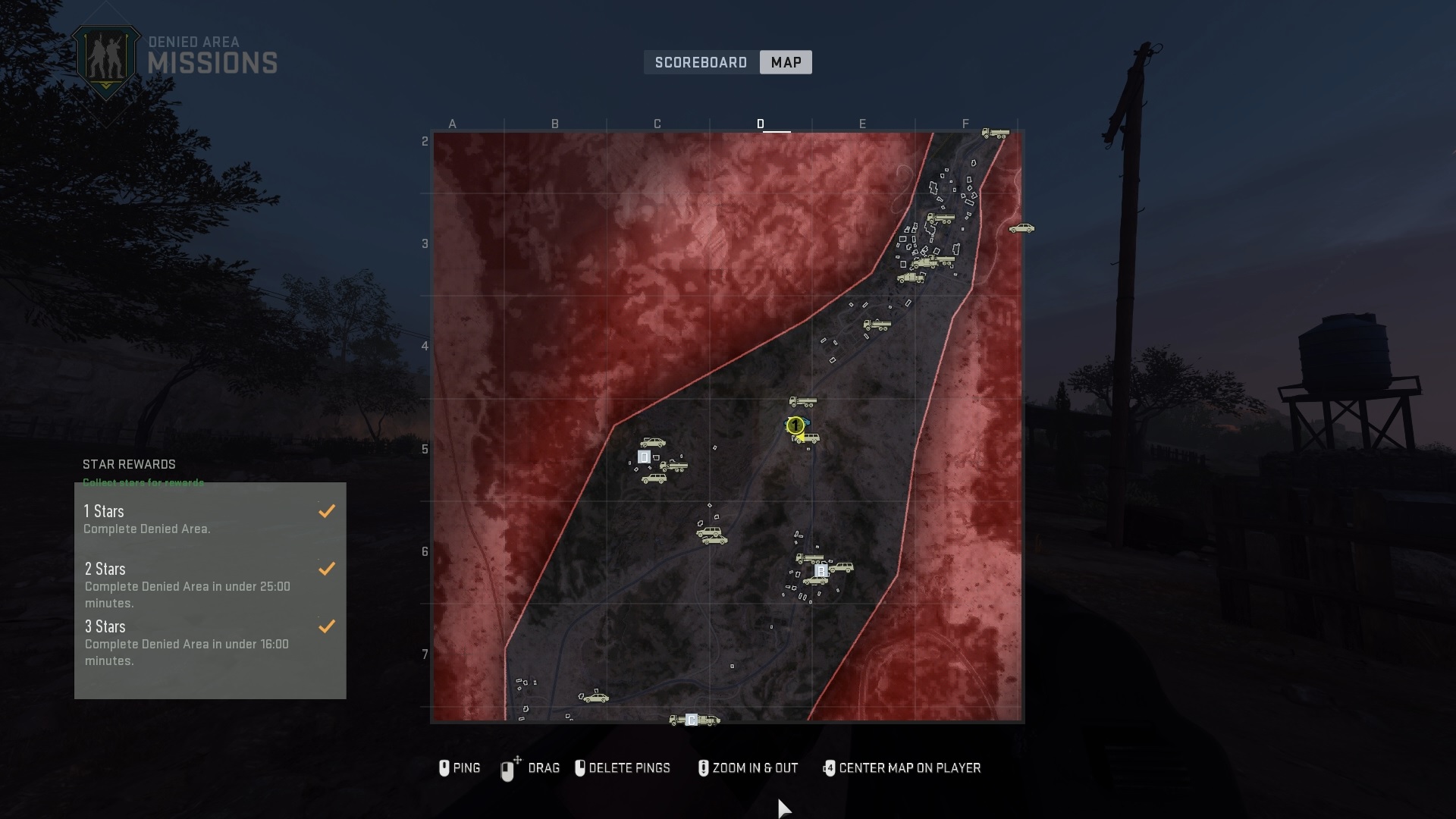 Intel Map Denied Area