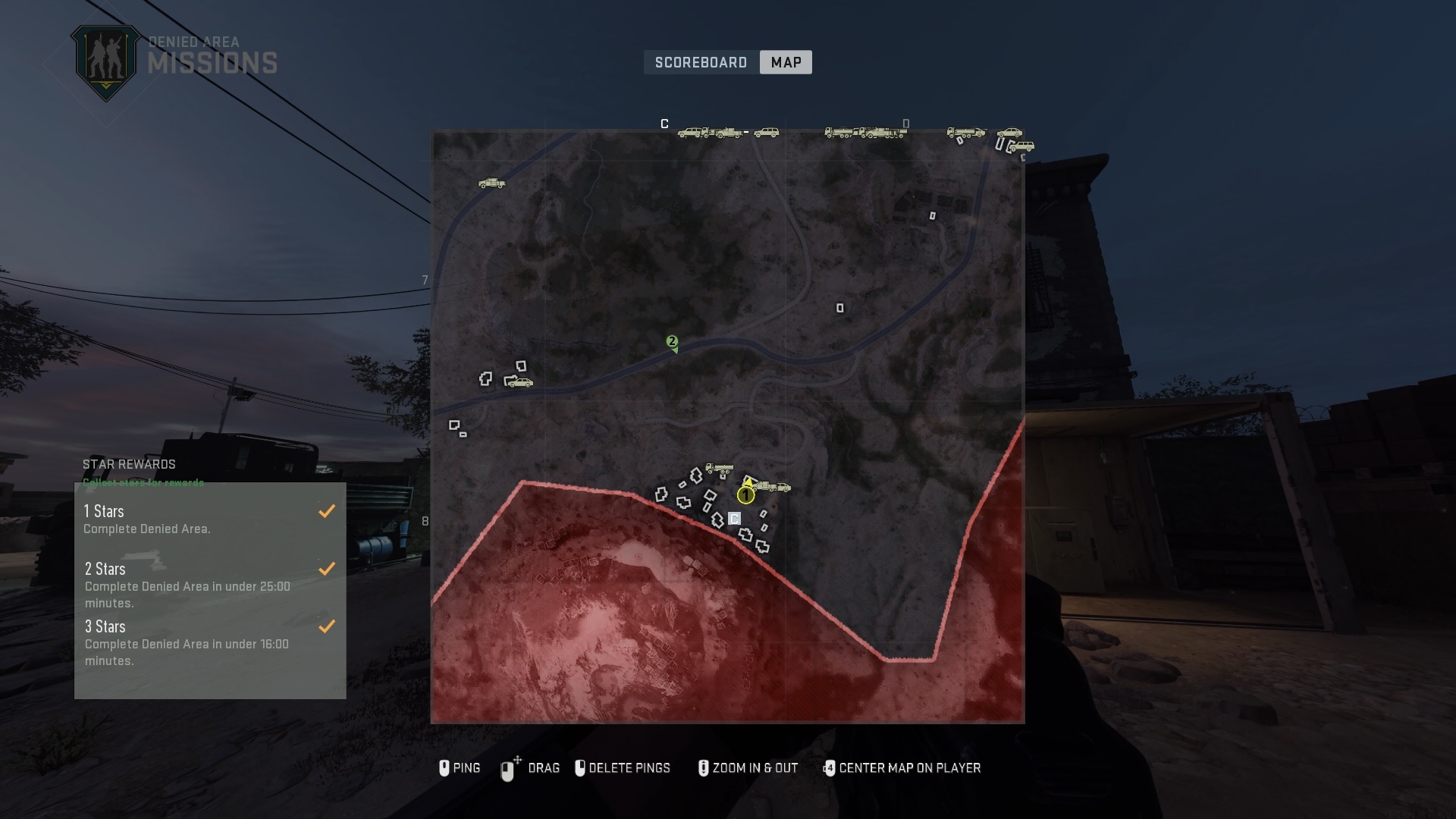 Intel Map Denied Area