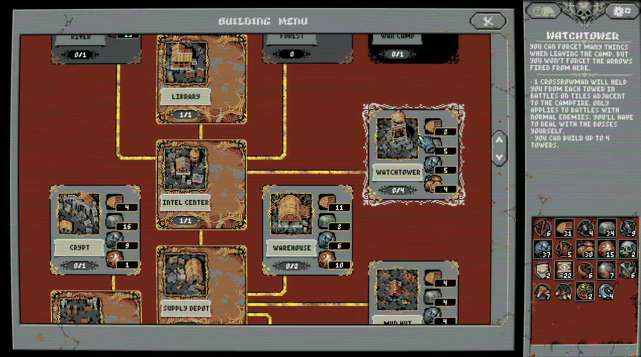 Camp Buildings Guide In Loop Hero