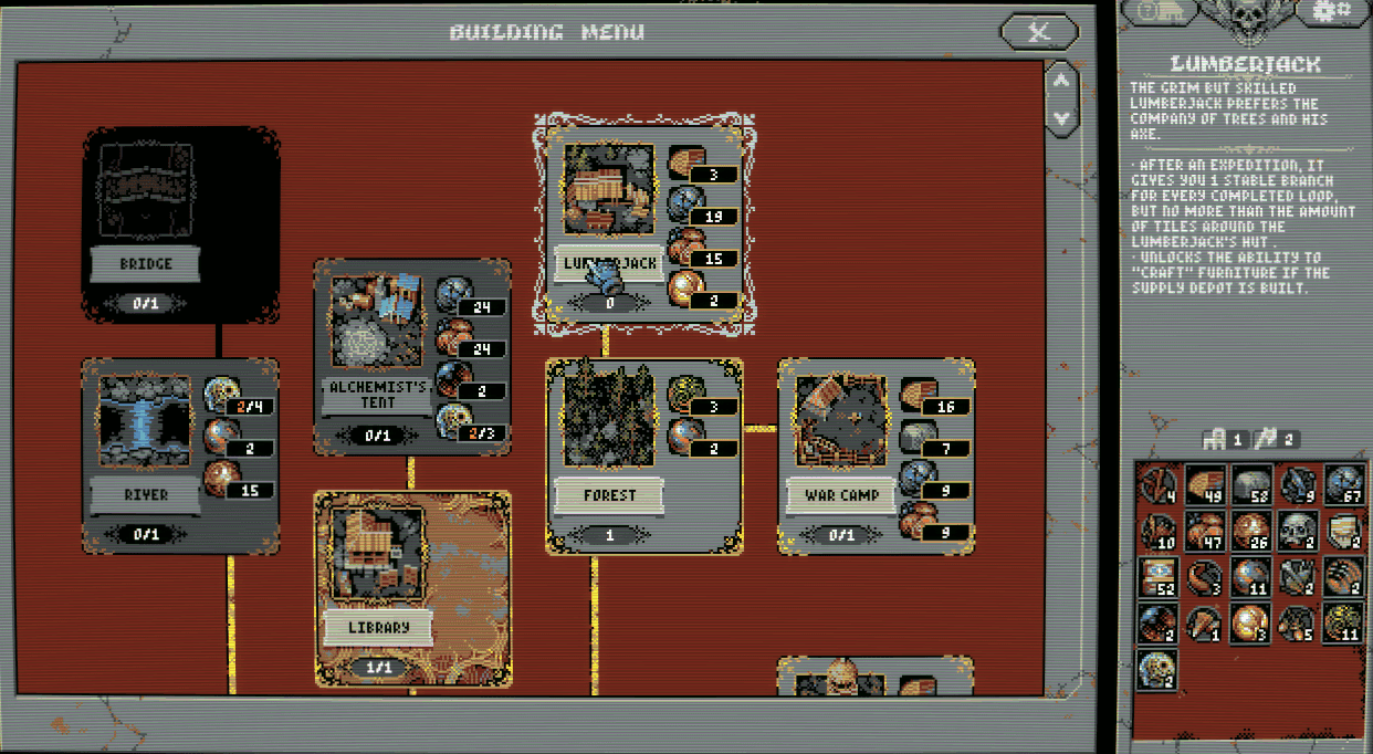 Camp Buildings Guide In Loop Hero