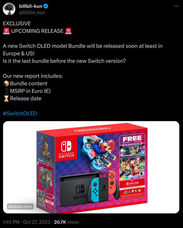 billbil-kun bundle leak tweet.