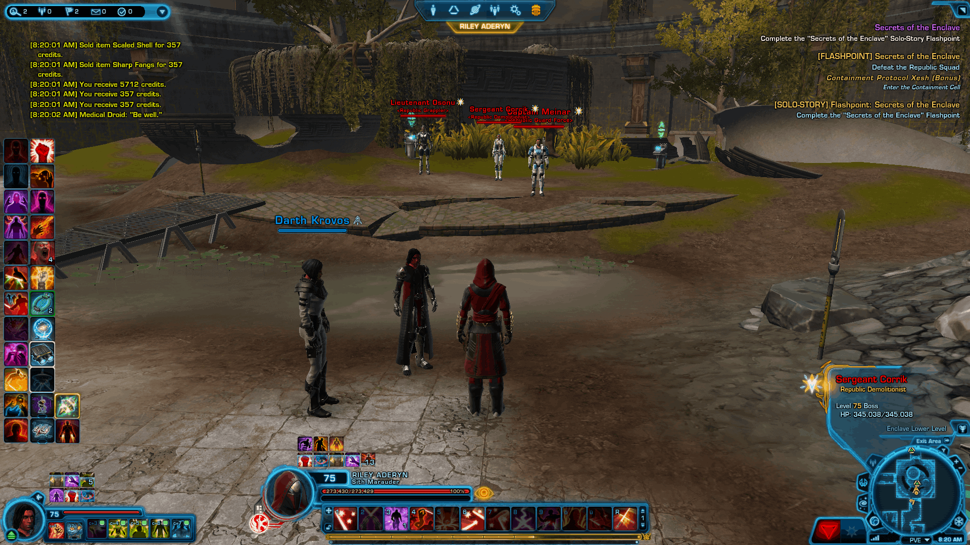 Star Wars: The Old Republic - Secrets Of The Enclave Flashpoint Guide