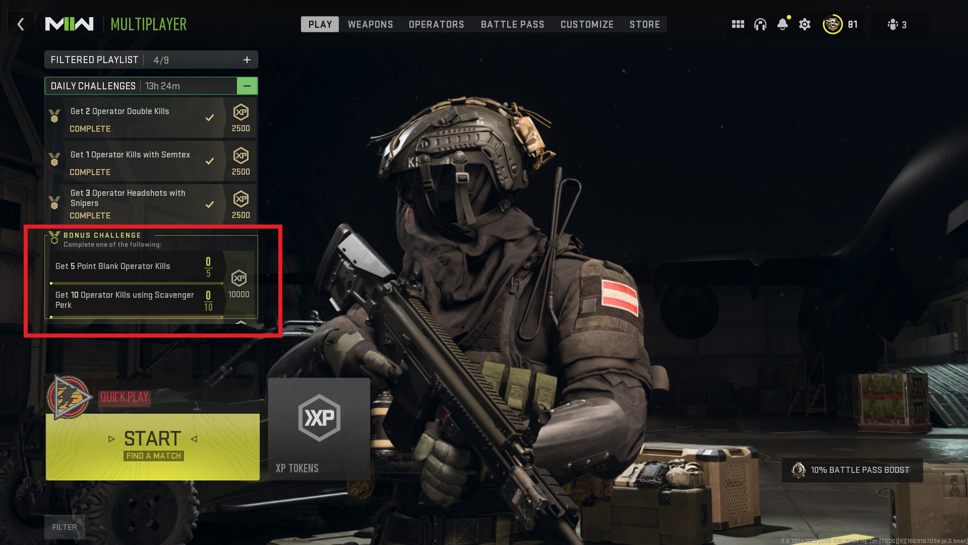 Bonus Challenges Mp Prestige Guide