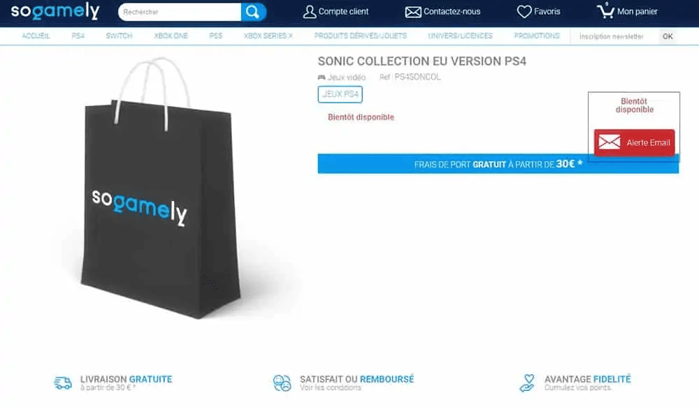 Sonic 30th Anniversary Collection Apparent Leak