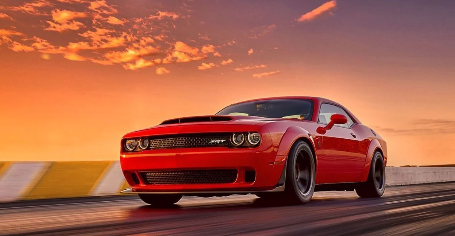 The Dodge Challenger Demon is a souped-up version of the Challenger Hellcat already in GT7.