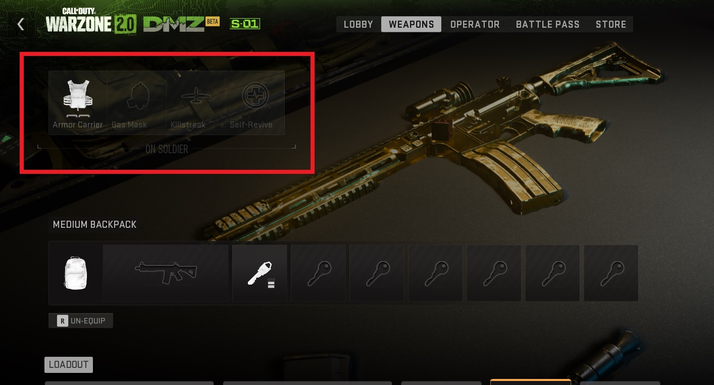 On Soldier Inventory Dmz