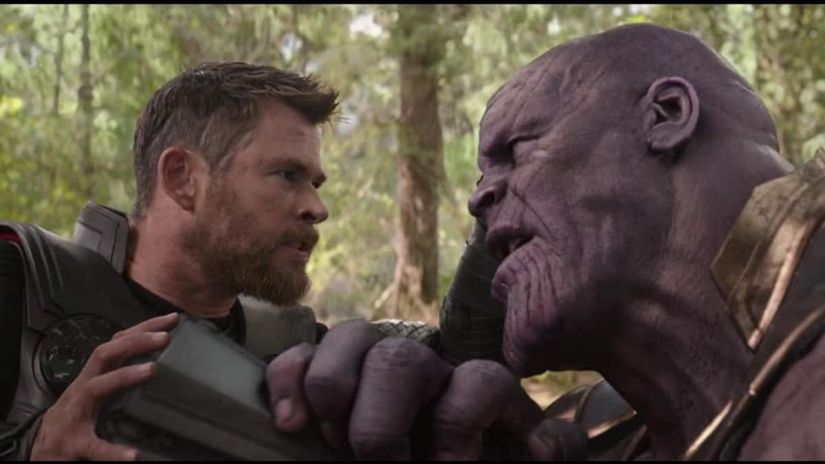 Infinity War set photo shows fresh perspective of the first Thanos and Thor fight