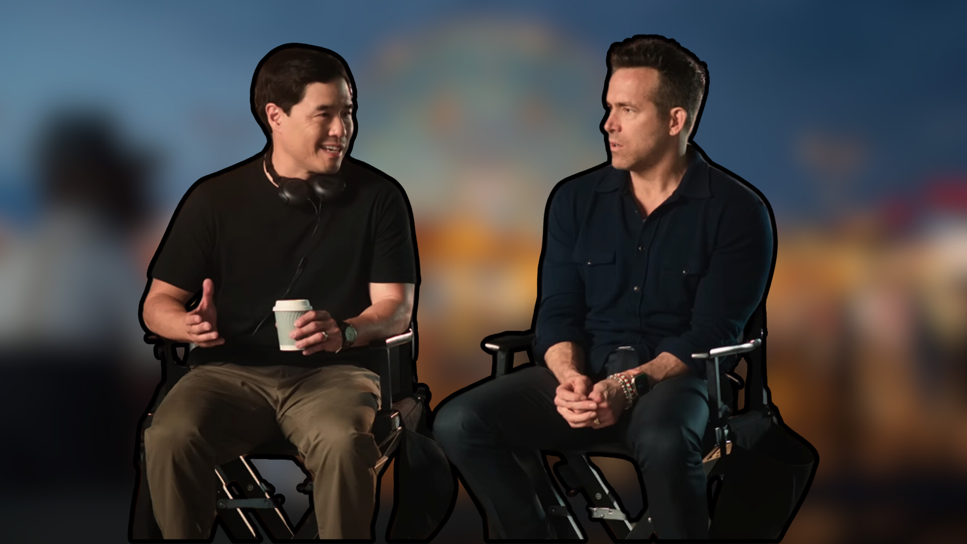 Ryan Reynolds Pranked by "John Krasinski" in a Hilarious BTS Clip for the Upcoming Fantasy Film 'IF'