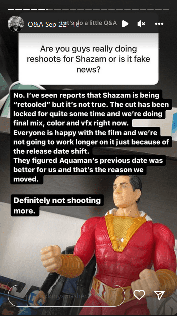 Shazam! 2 Director Refutes Reshoot Rumors