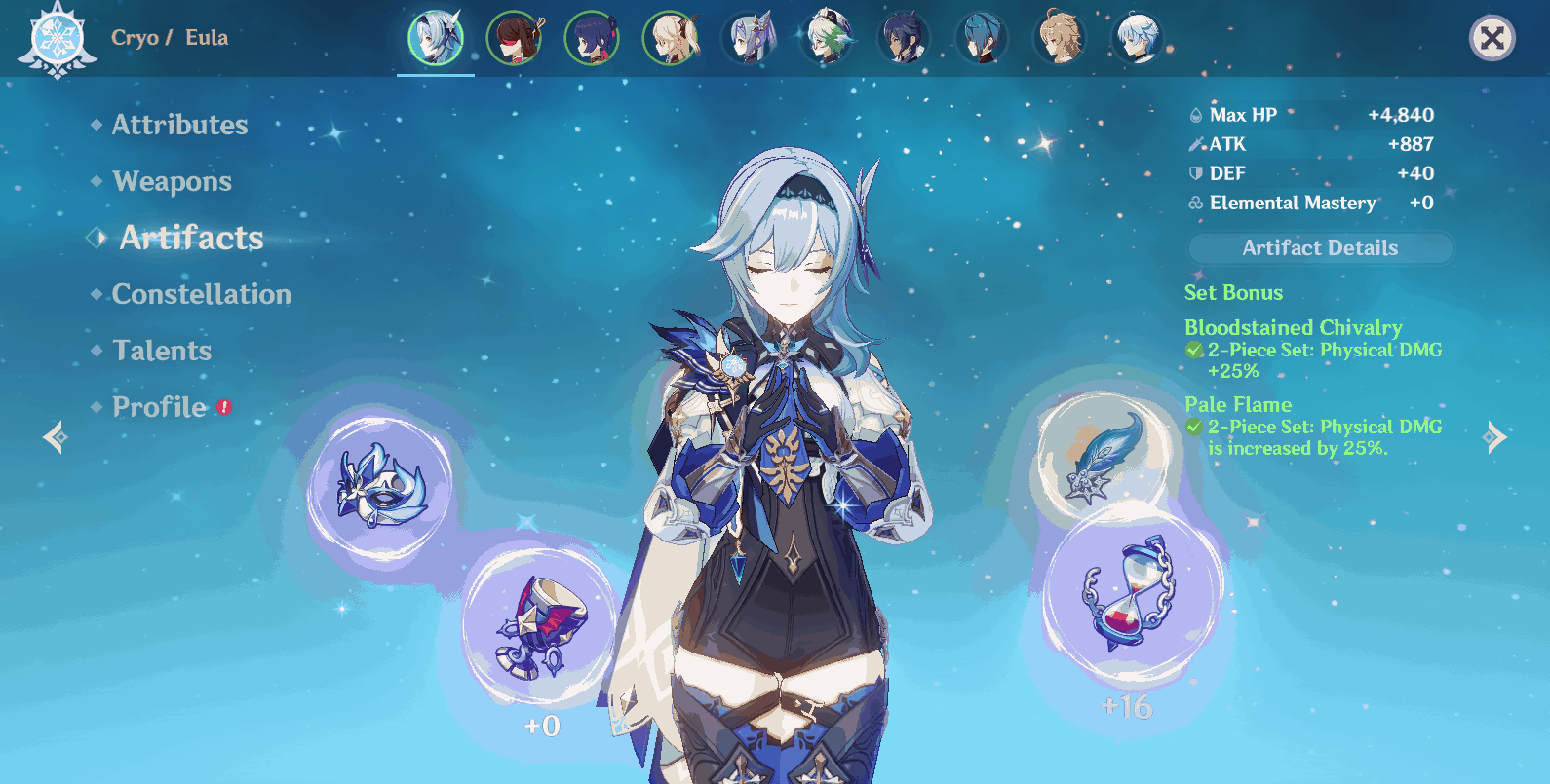 Top Builds For Eula In Genshin Impact