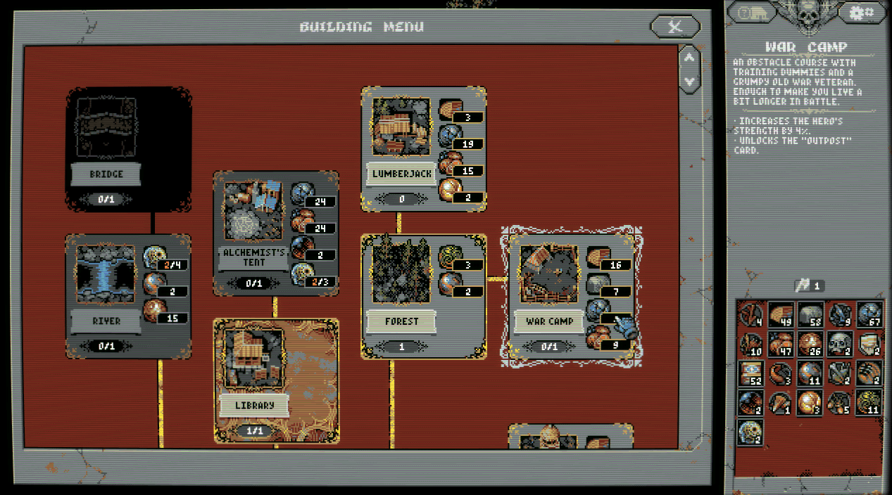 Camp Buildings Guide In Loop Hero