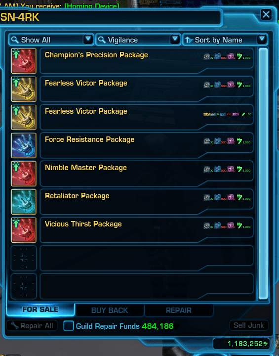 Swtor 7.0 Gearing Guide
