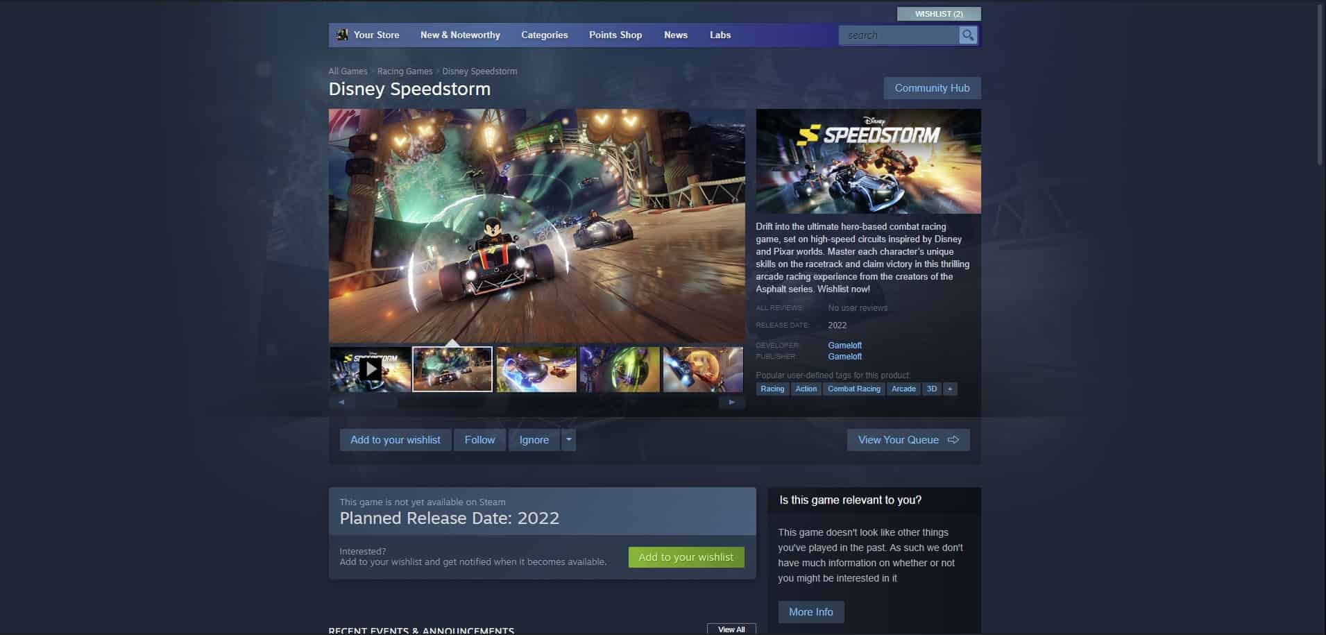 Gameloft Releases A Disney Speedstorm Gameplay Reveal Trailer During D23 Expo 2022