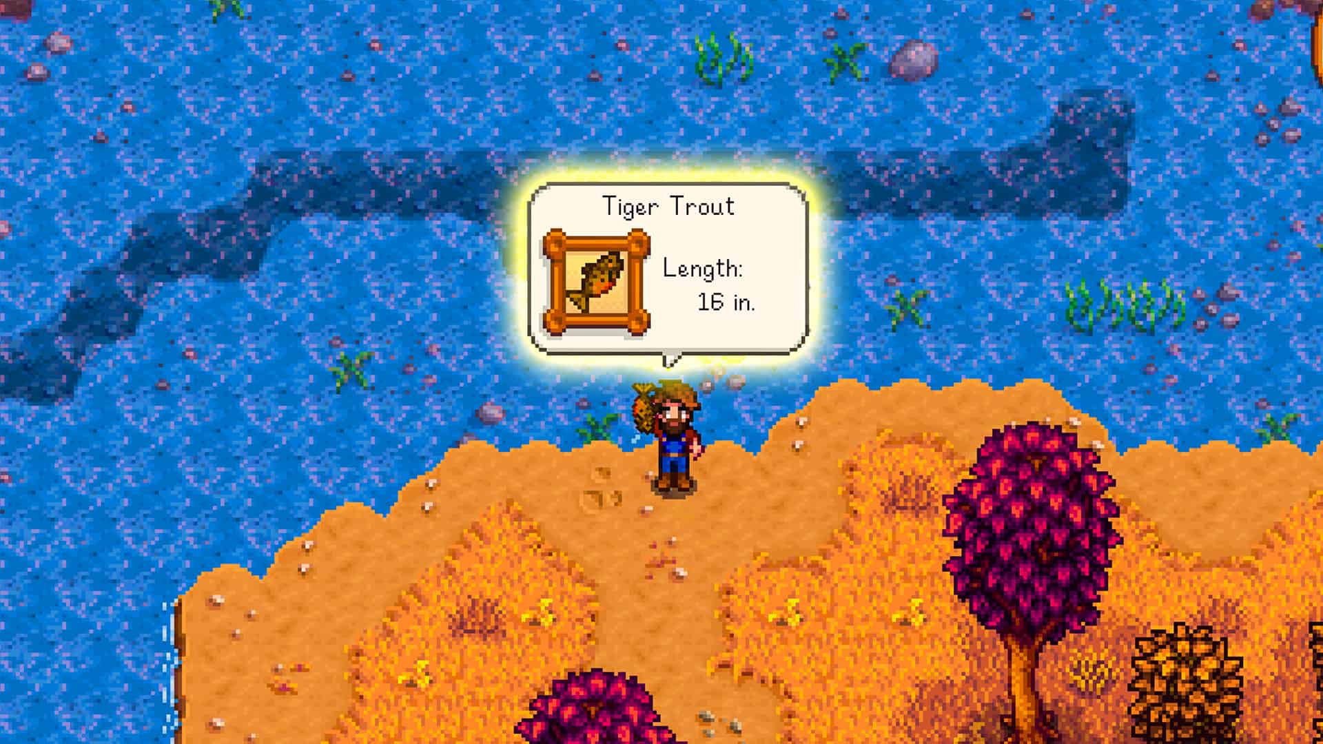 How to catch a Tiger Trout in Stardew Valley