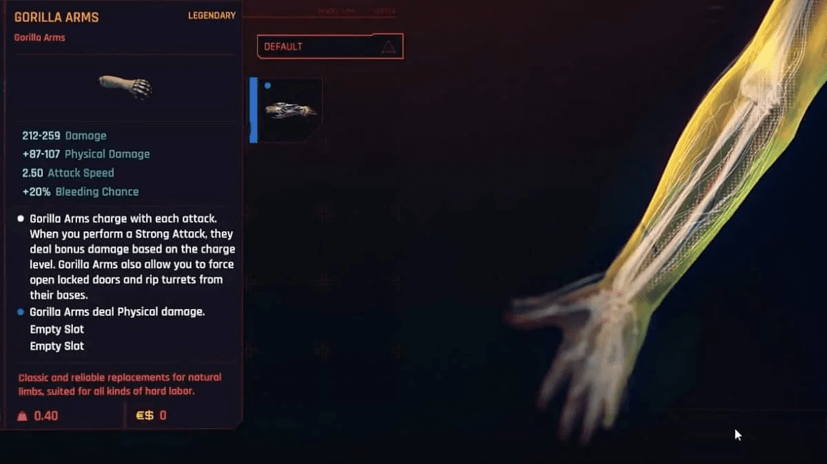 A Guide To The Best Cyberpunk 2077 Cyberwares