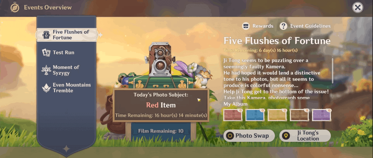 Five Flushes Event In Genshin Impact Guide