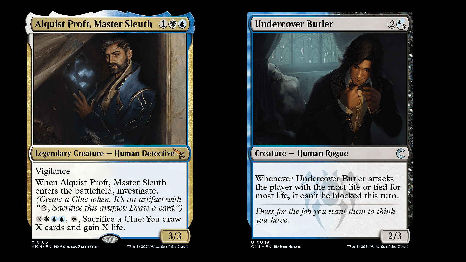 "The butler did it"! Or did he? Alquist Proft, Master Sleuth will have his work cut out for him in trying to solve the "whodunit" in Magic: The Gathering's first set release for 2024.