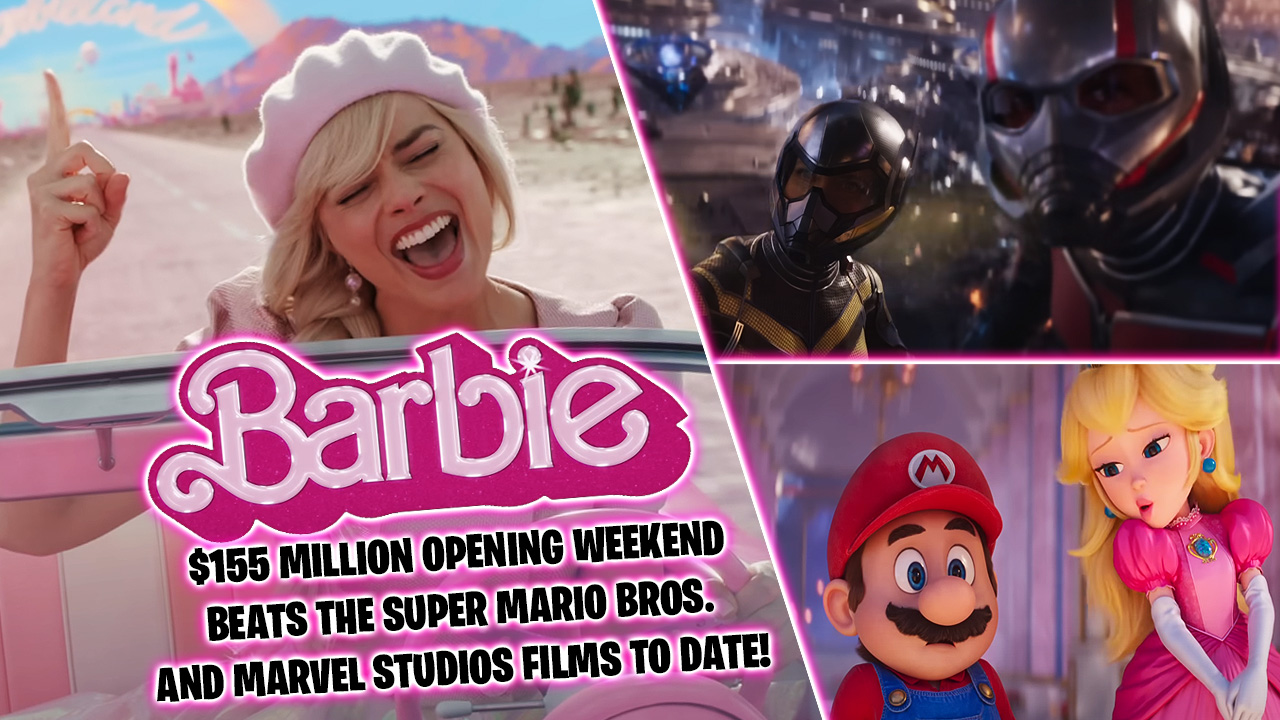 Barbie beats Super Mario Bros. and Marvel Studios 2023 opening weekend box office