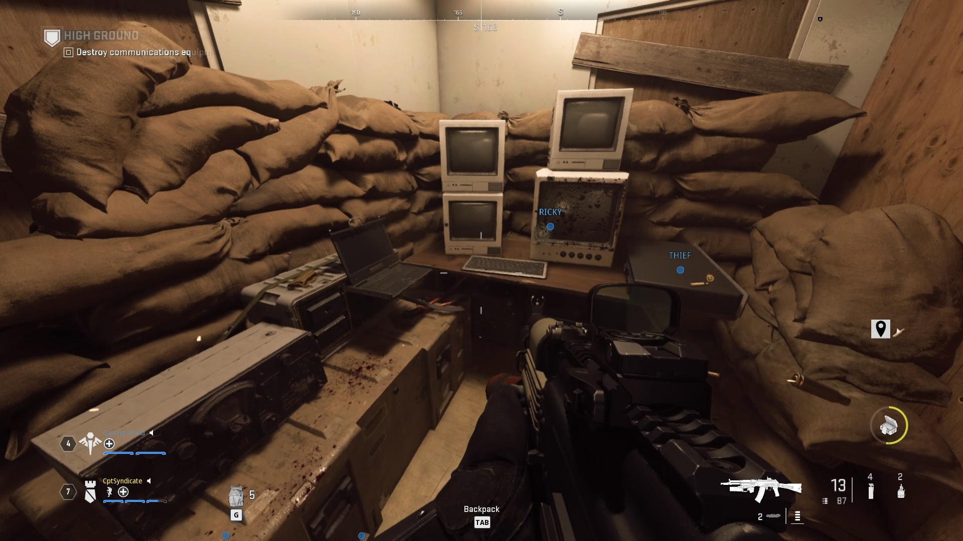 Equipment In Office High Ground