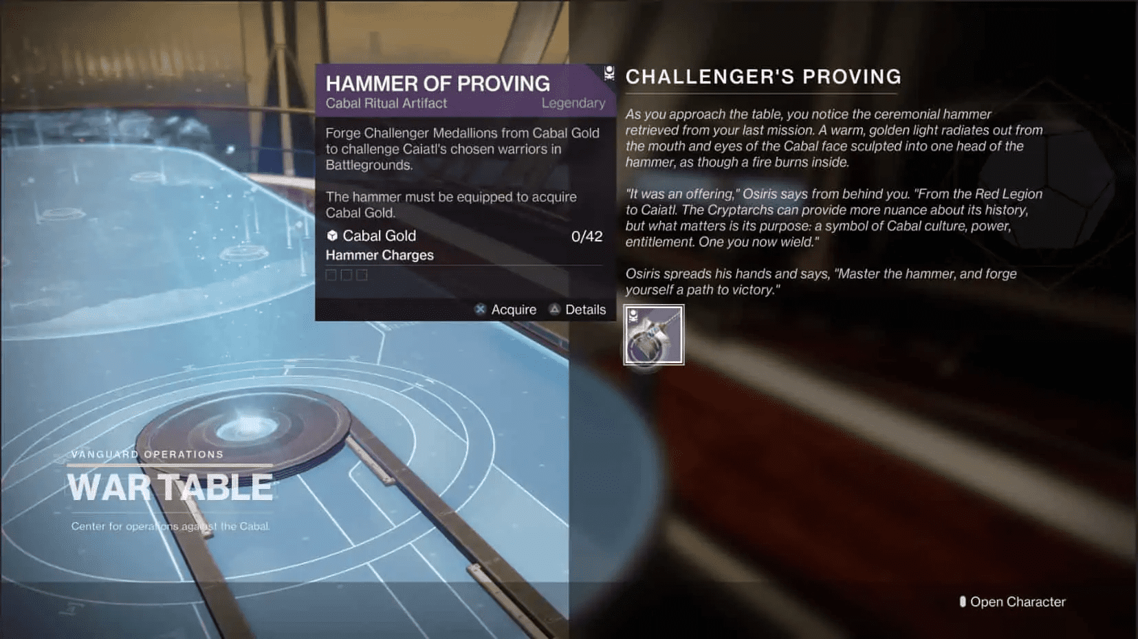 Destiny 2 Season Of The Chosen: Hammer Of Proving Guide