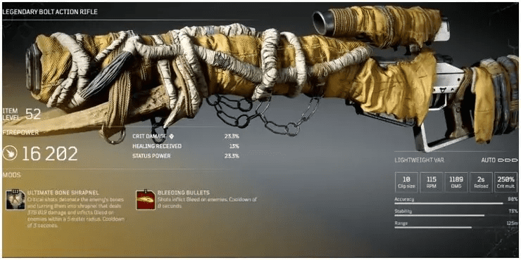 Outriders - Legendary Sniper Rifles Guide