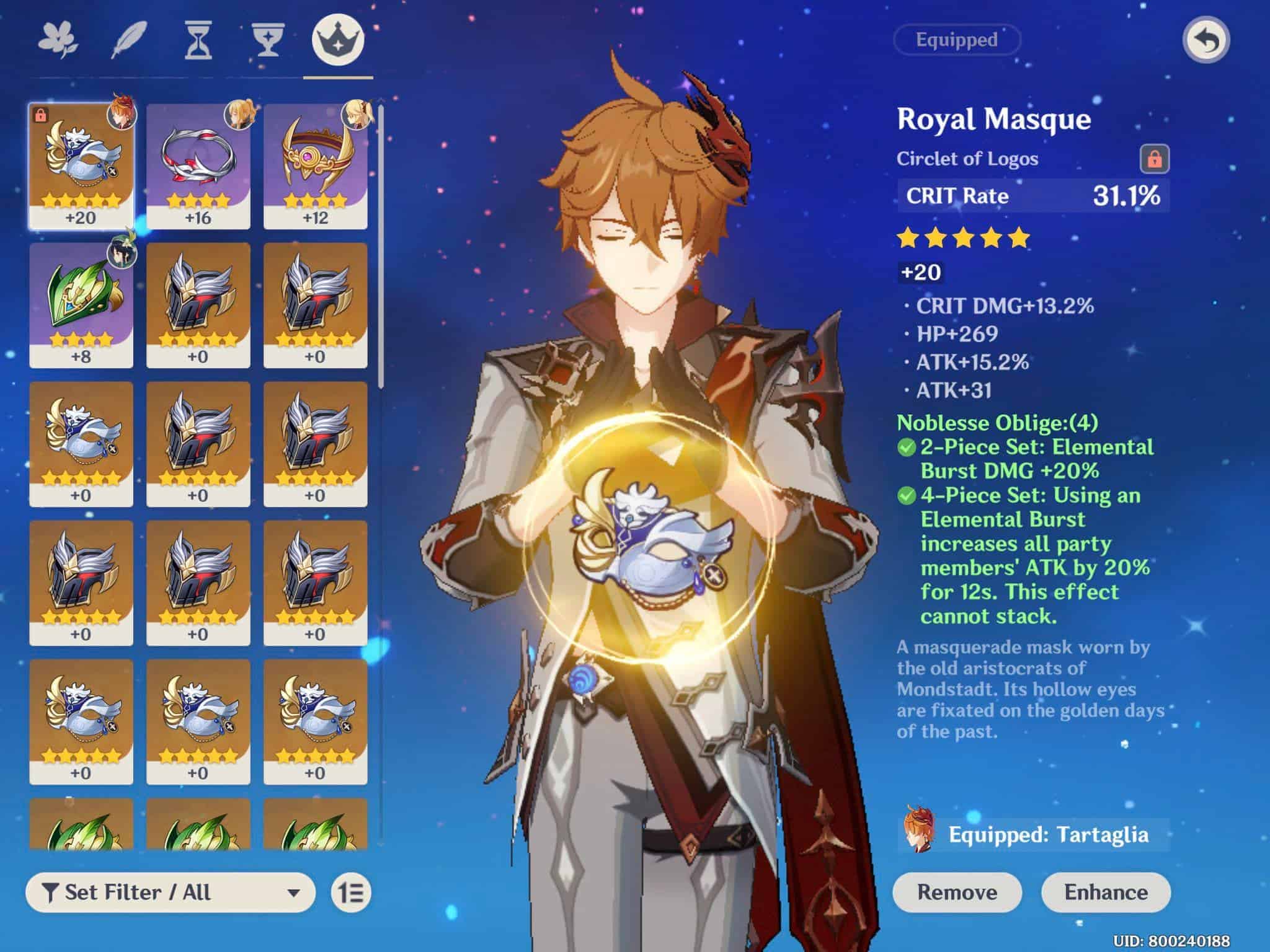 Top Builds For Tartaglia/childe In Genshin Impact