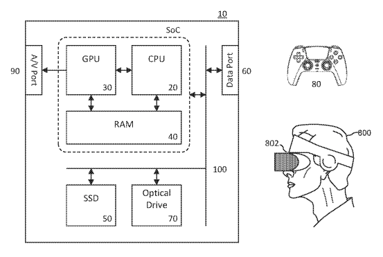 A basic diagram from the patent illustrating the various hardware components that need to work together.