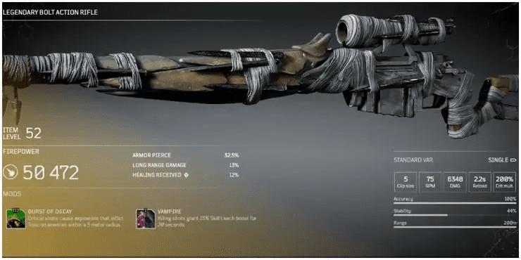 Outriders - Legendary Sniper Rifles Guide