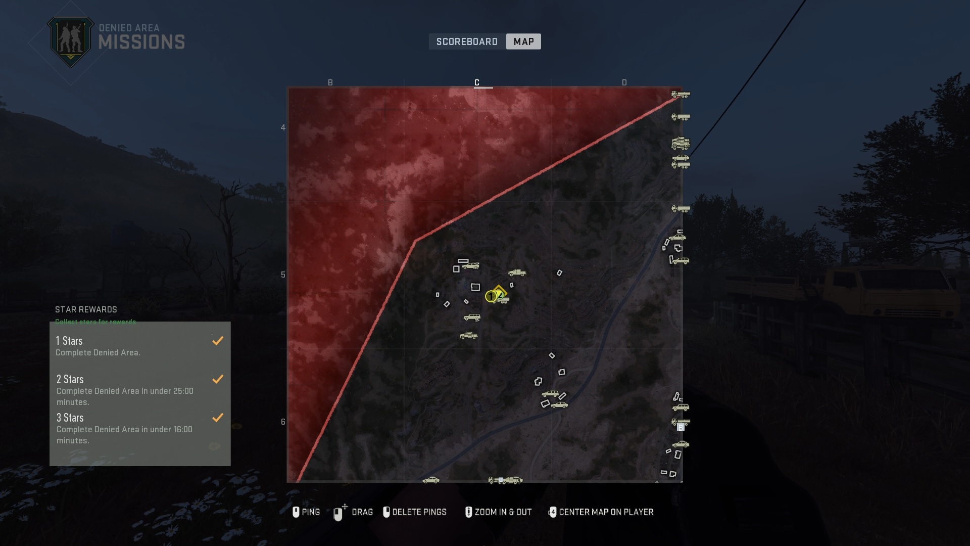 Intel Map Denied Area