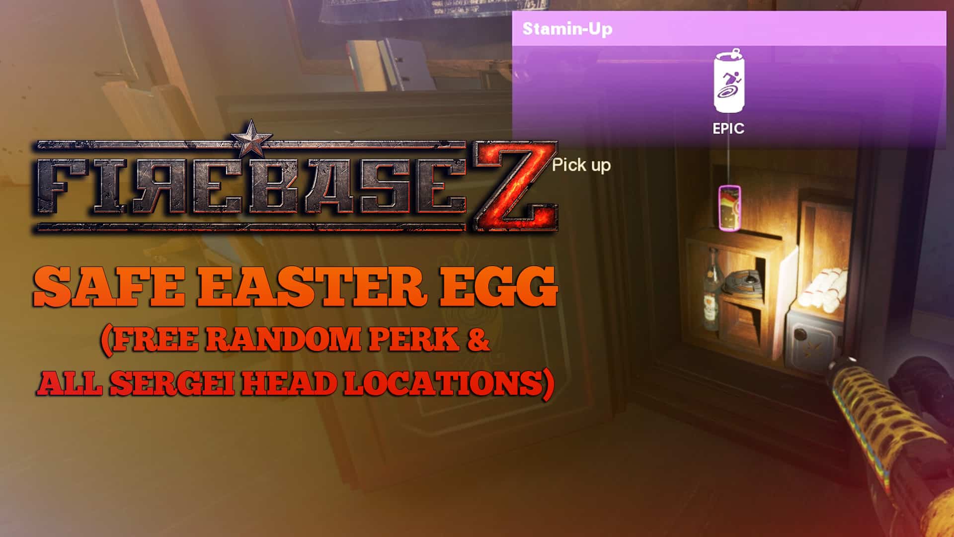 How To Do The Safe Easter Egg On Firebase Z (Free Random Perk & All Sergei Head Locations)