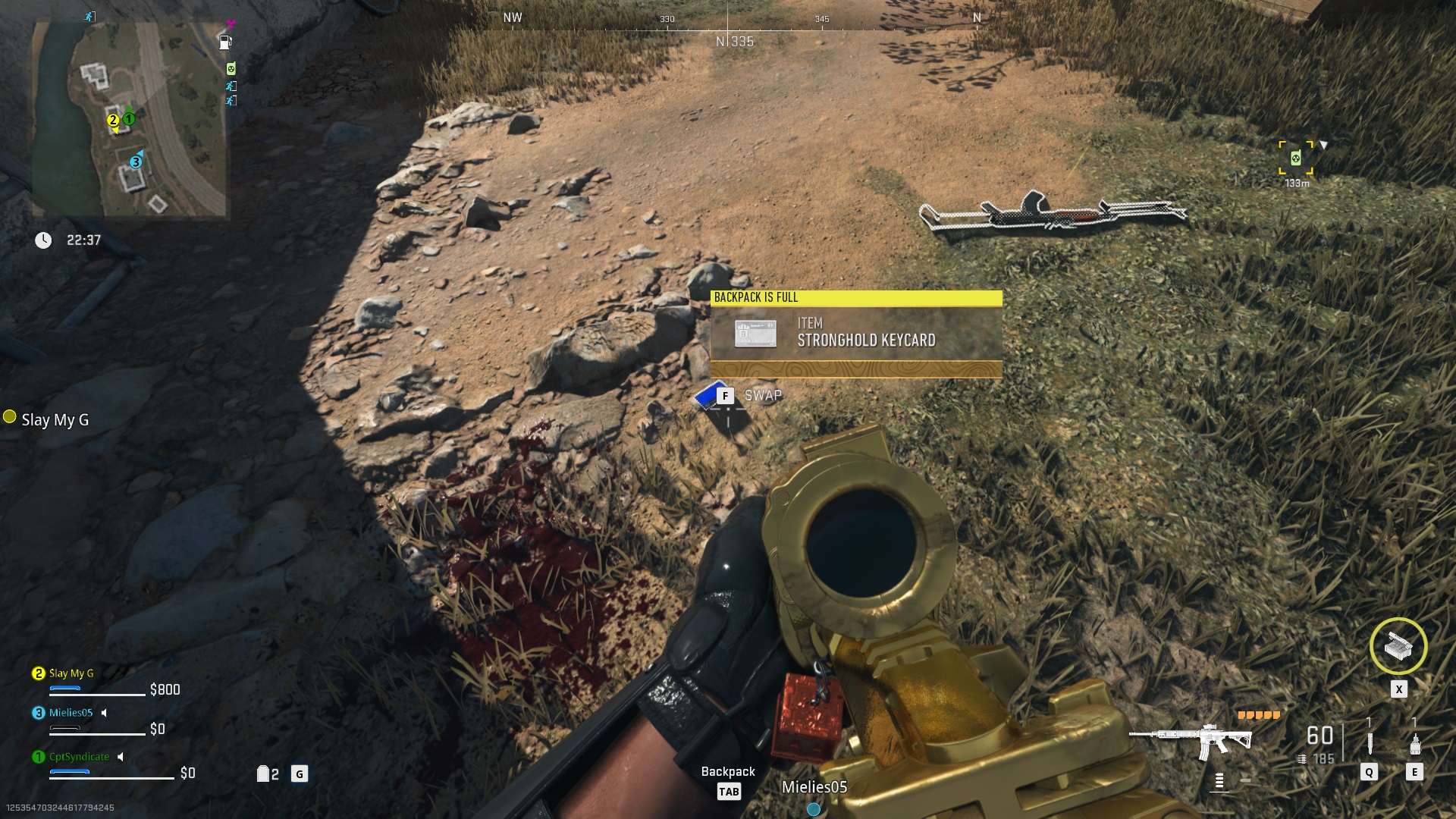 Stronghold Keycard Dropped Dmz