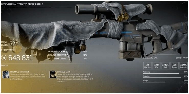 Outriders - Legendary Sniper Rifles Guide