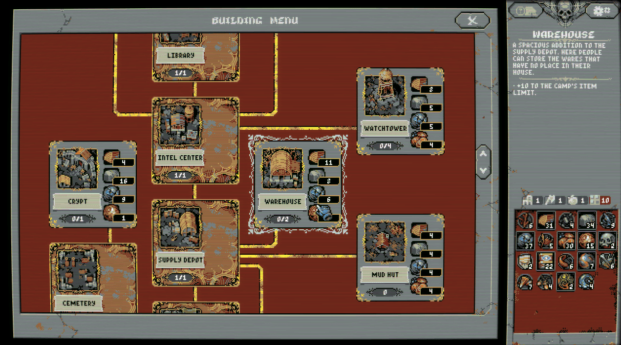 Camp Buildings Guide In Loop Hero