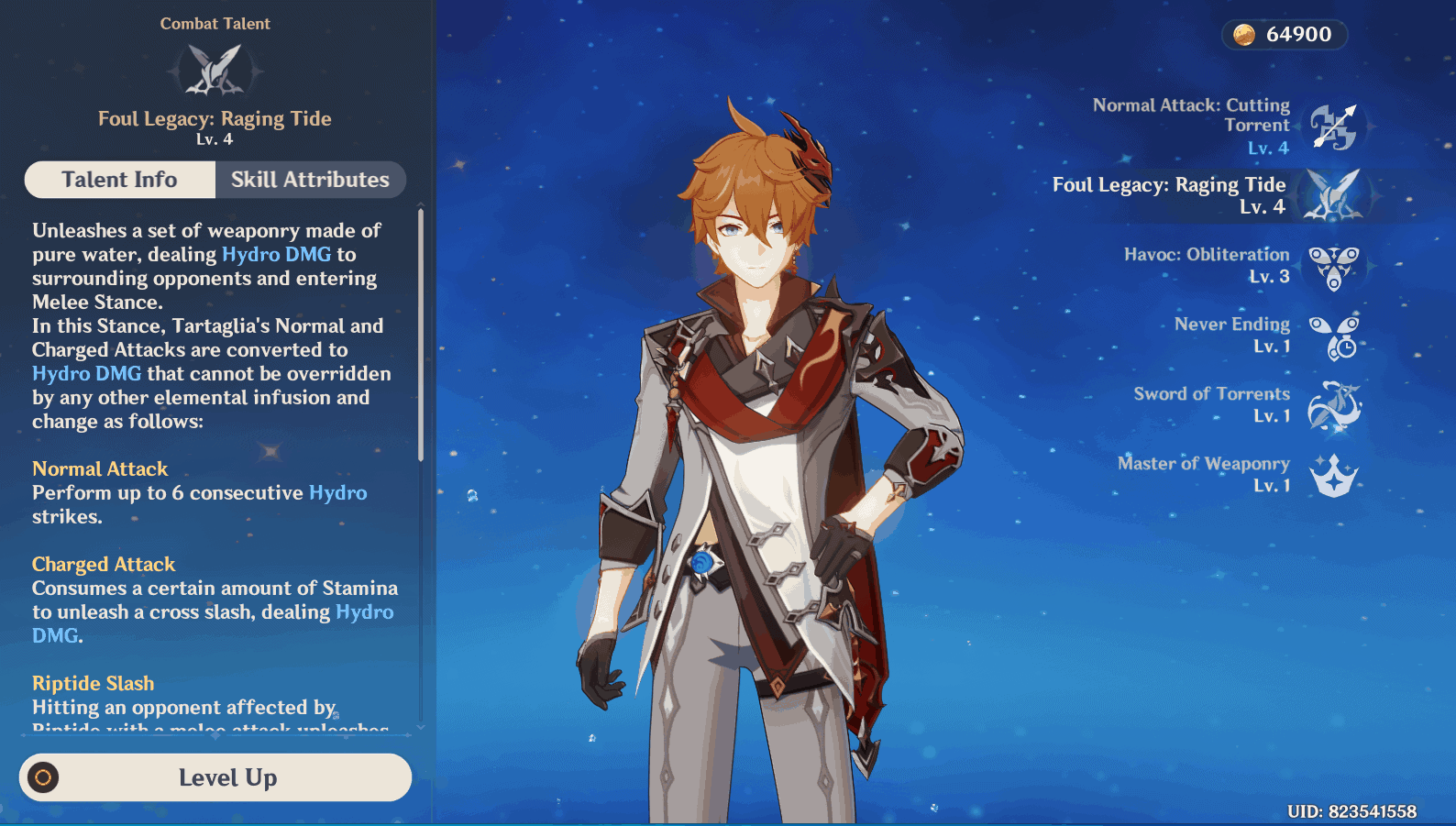 Top Builds For Tartaglia/childe In Genshin Impact