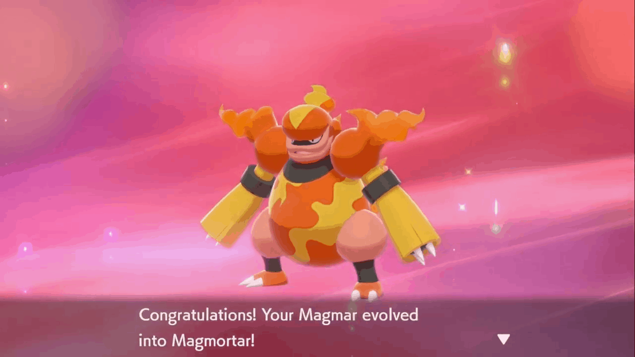 Pokemon Sword And Shield: Isle of Armor - Magmar Evolution