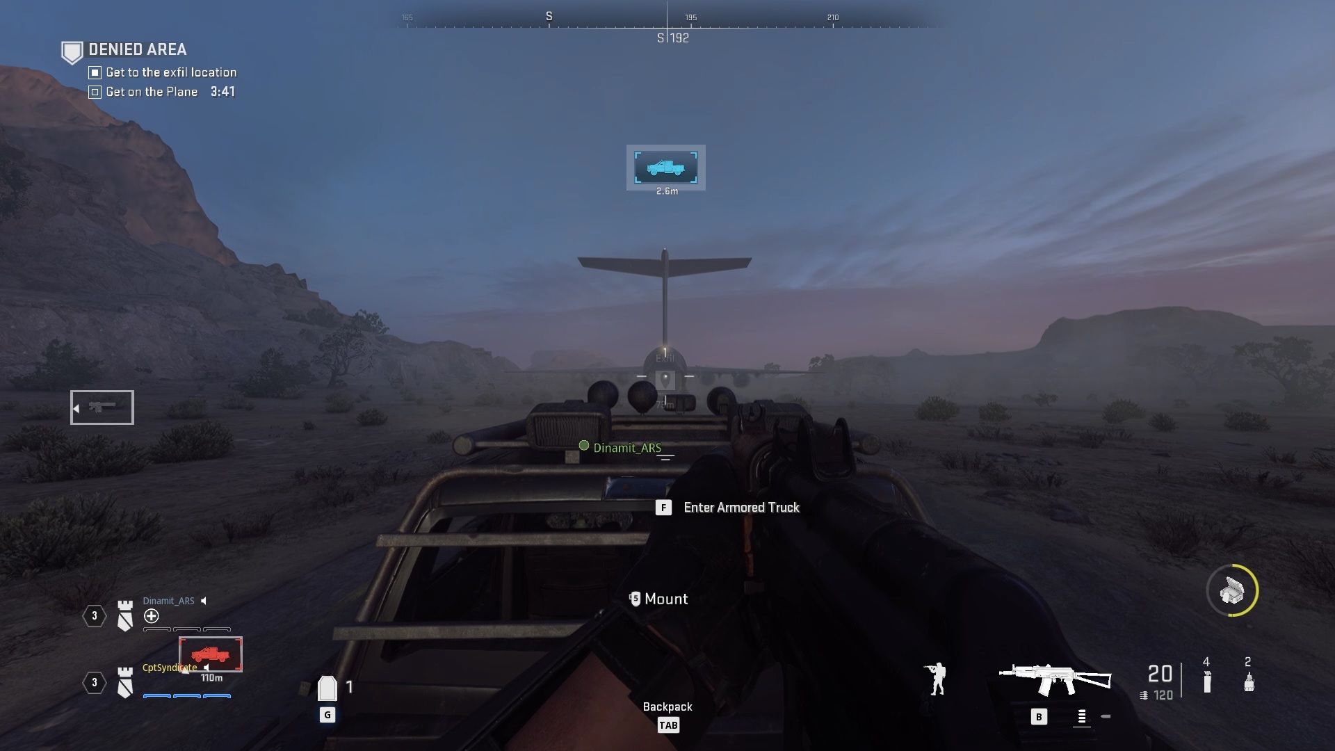 Plane Exfil Denied Area