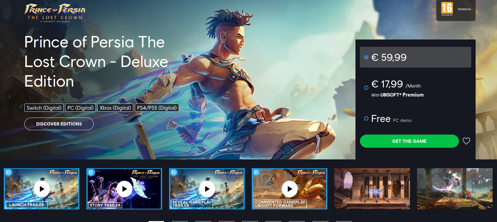 The Lost Crown is an original story set in the Prince of Persia universe.