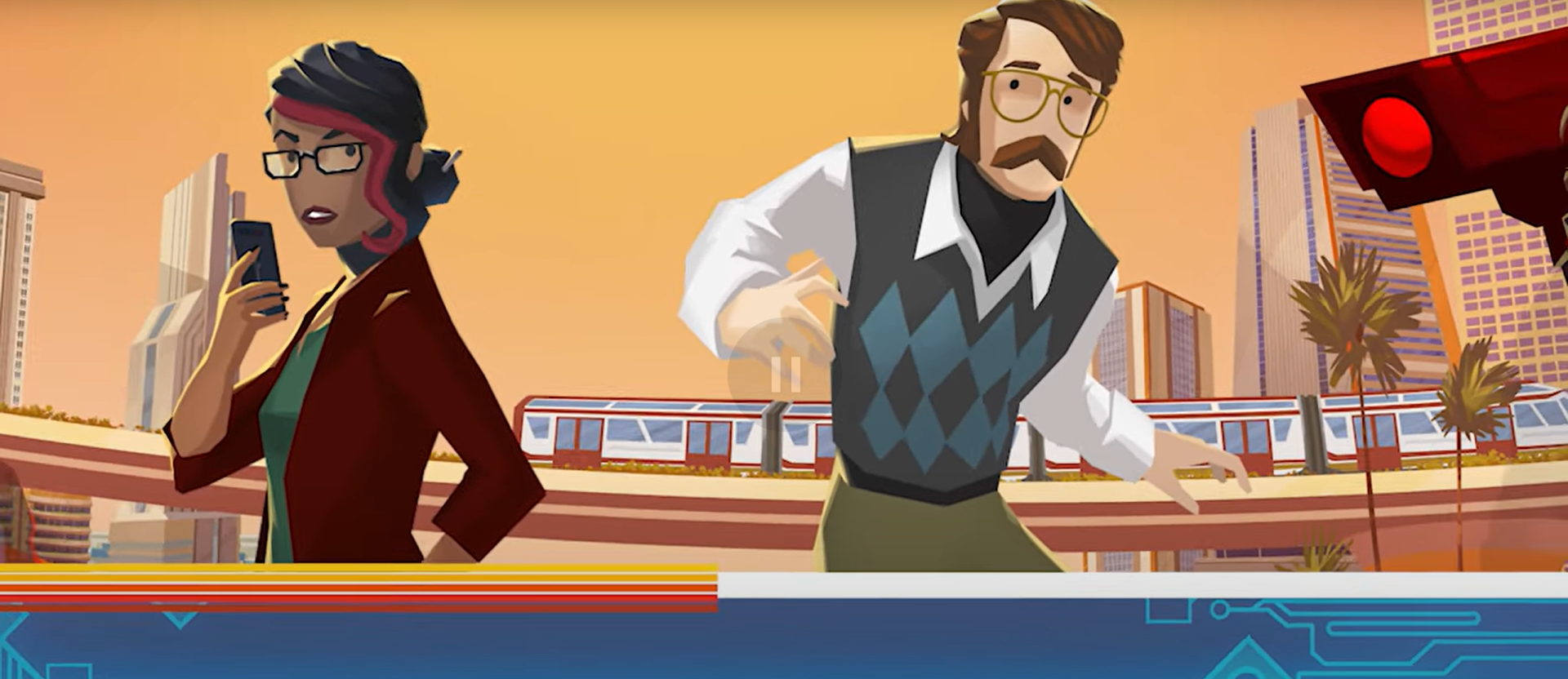 American Arcadia will feature two playable characters with one trying to help the other escape the dystopian world.