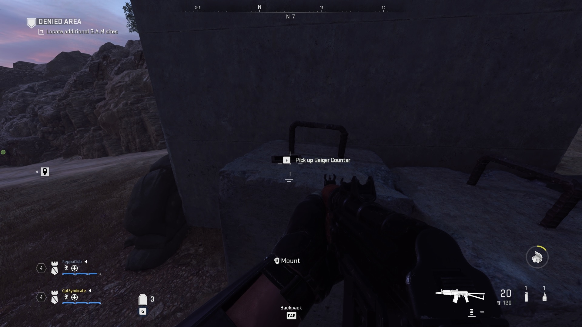 Geiger Counter Location Visual