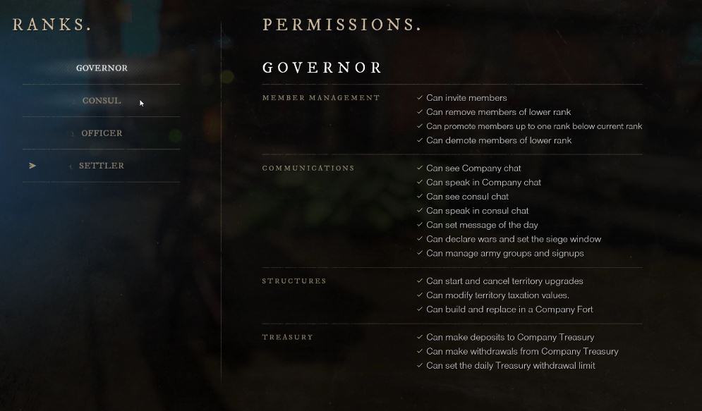 New World - Factions, Companies & Territories In-depth Guide