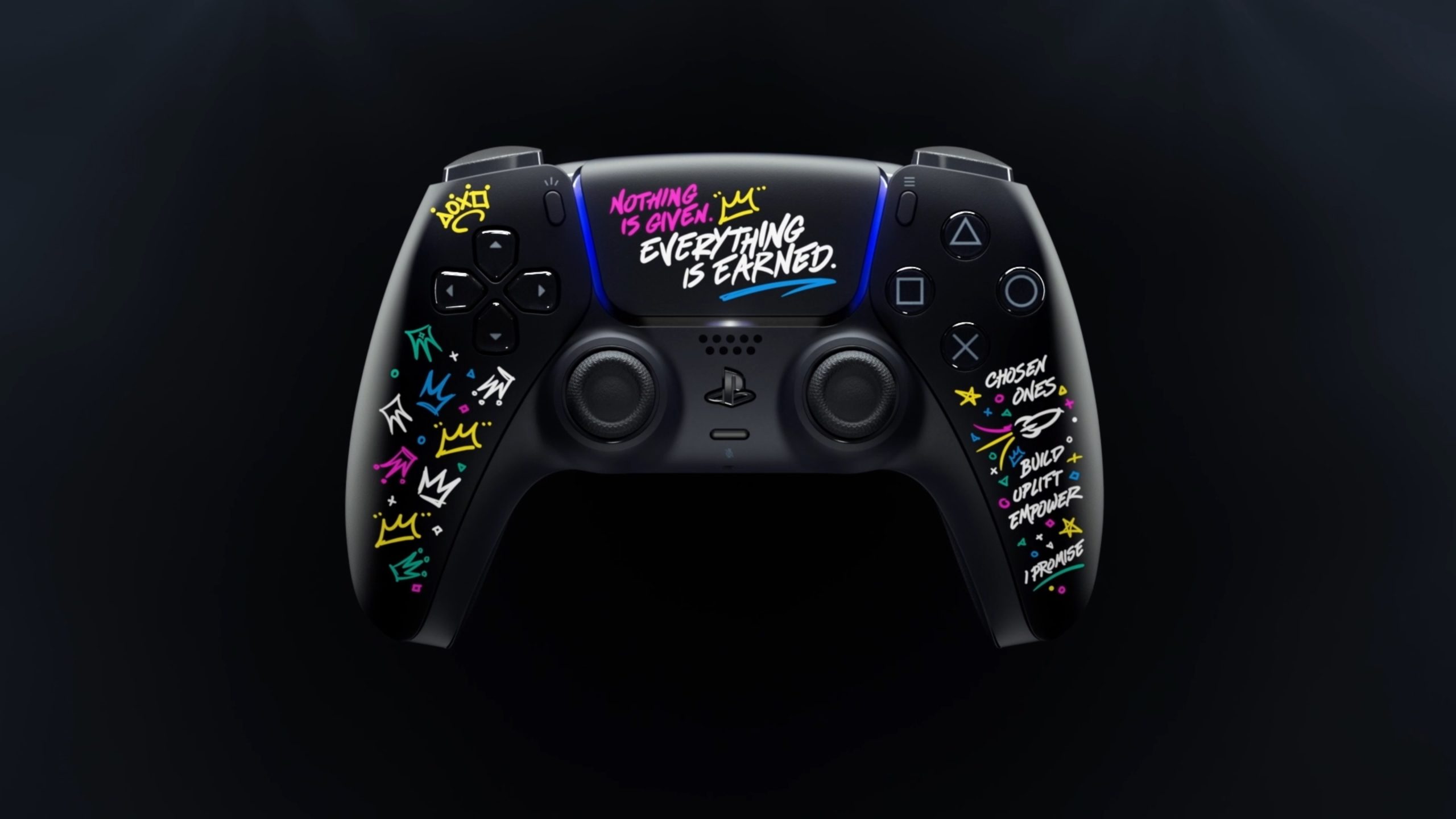 Lebron James shows off his custom-themed PlayStation 5 console