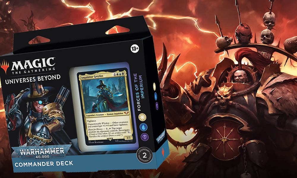 Magic: The Gathering Warhammer 40K Commander decks finally arrive
