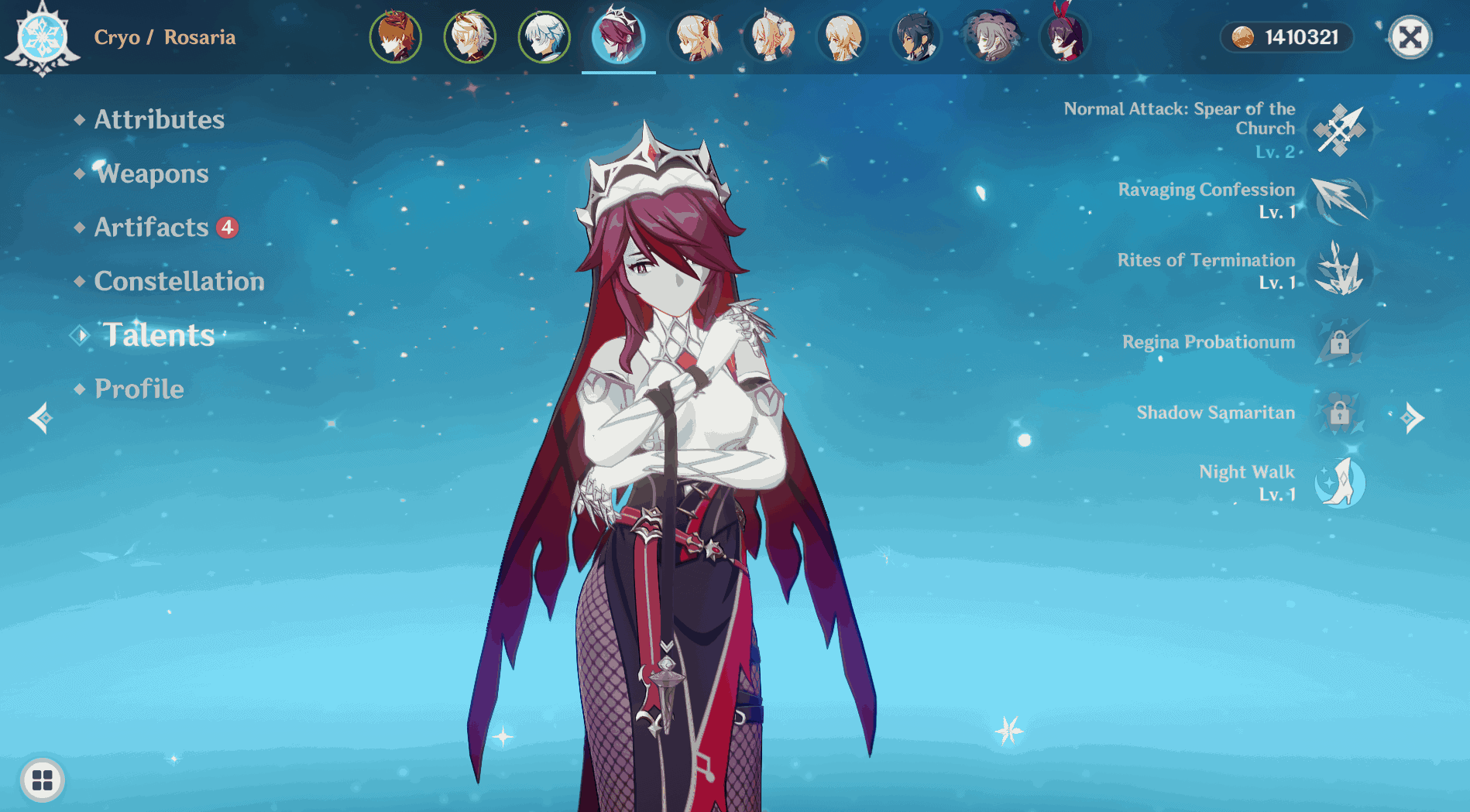 The Best Builds For Rosaria In Genshin Impact