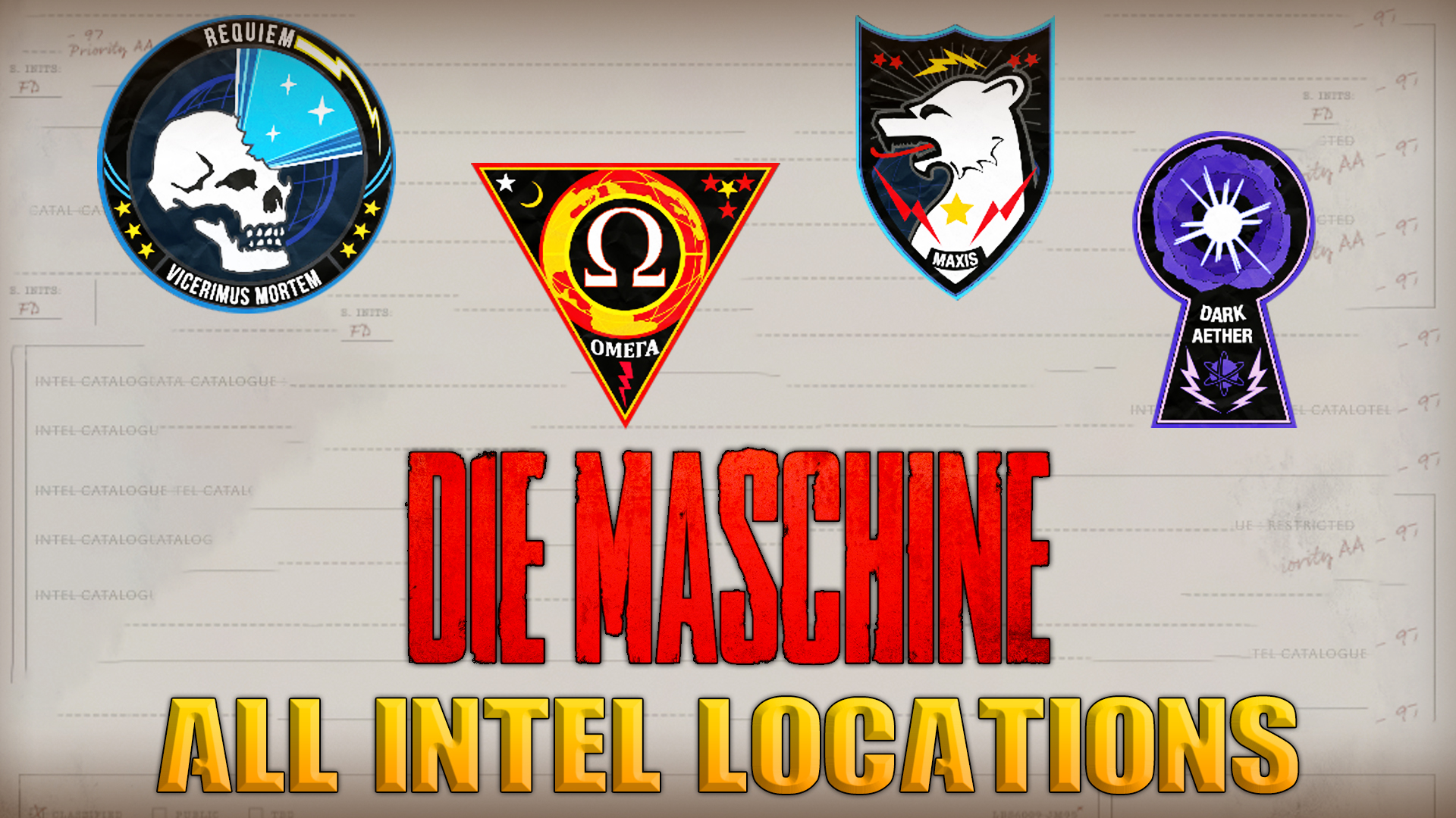 All Intel Locations In Die Maschine & Onslaught Mode - Black Ops Cold War: Zombies