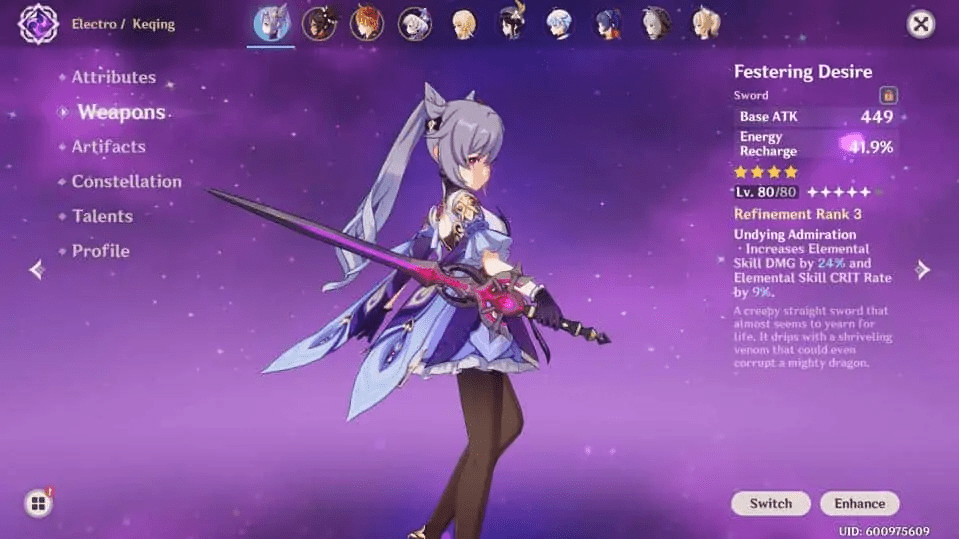 Best Builds For Keqing In 'genshin Impact'