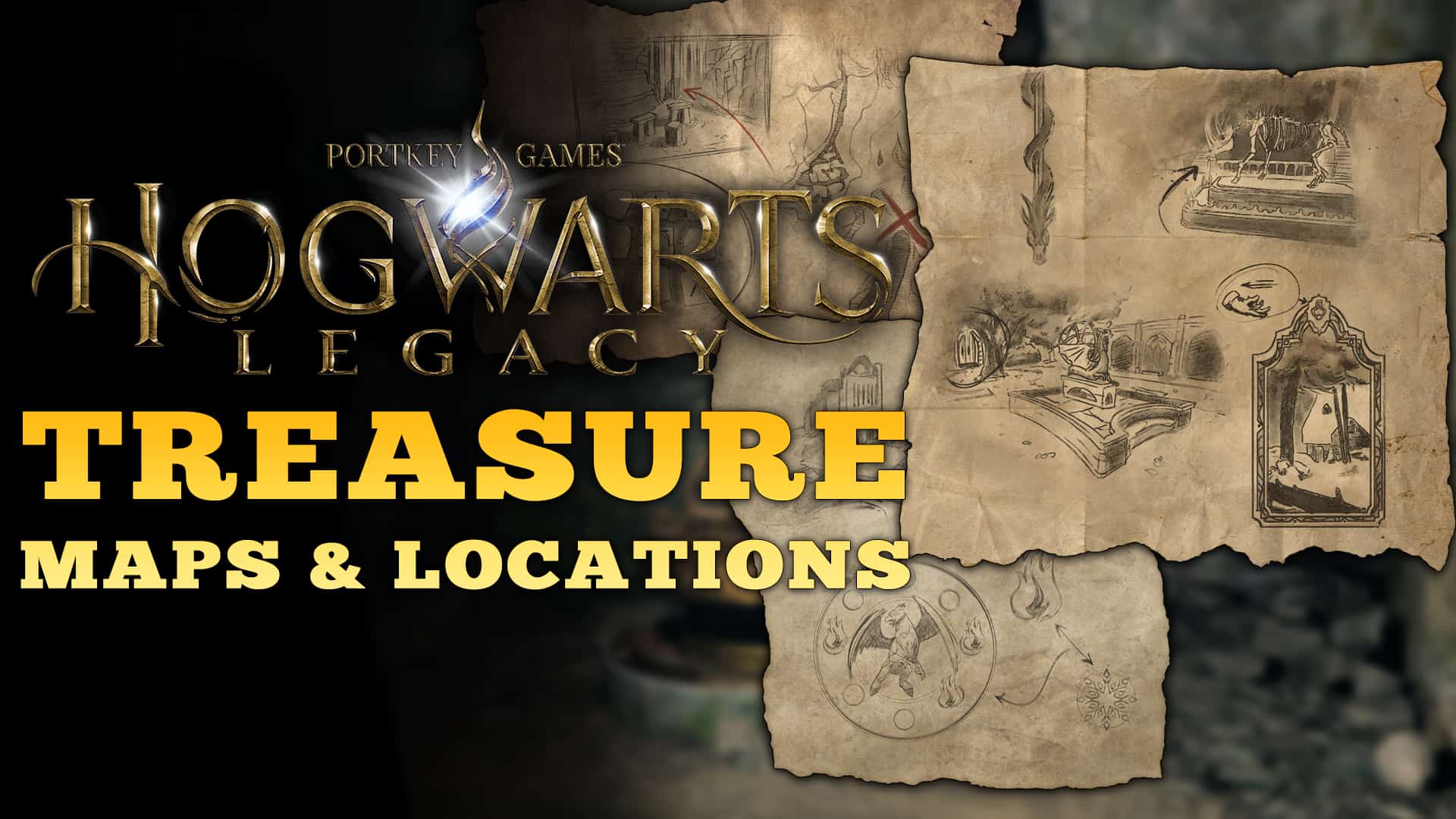 All treasure maps and locations in Hogwarts Legacy