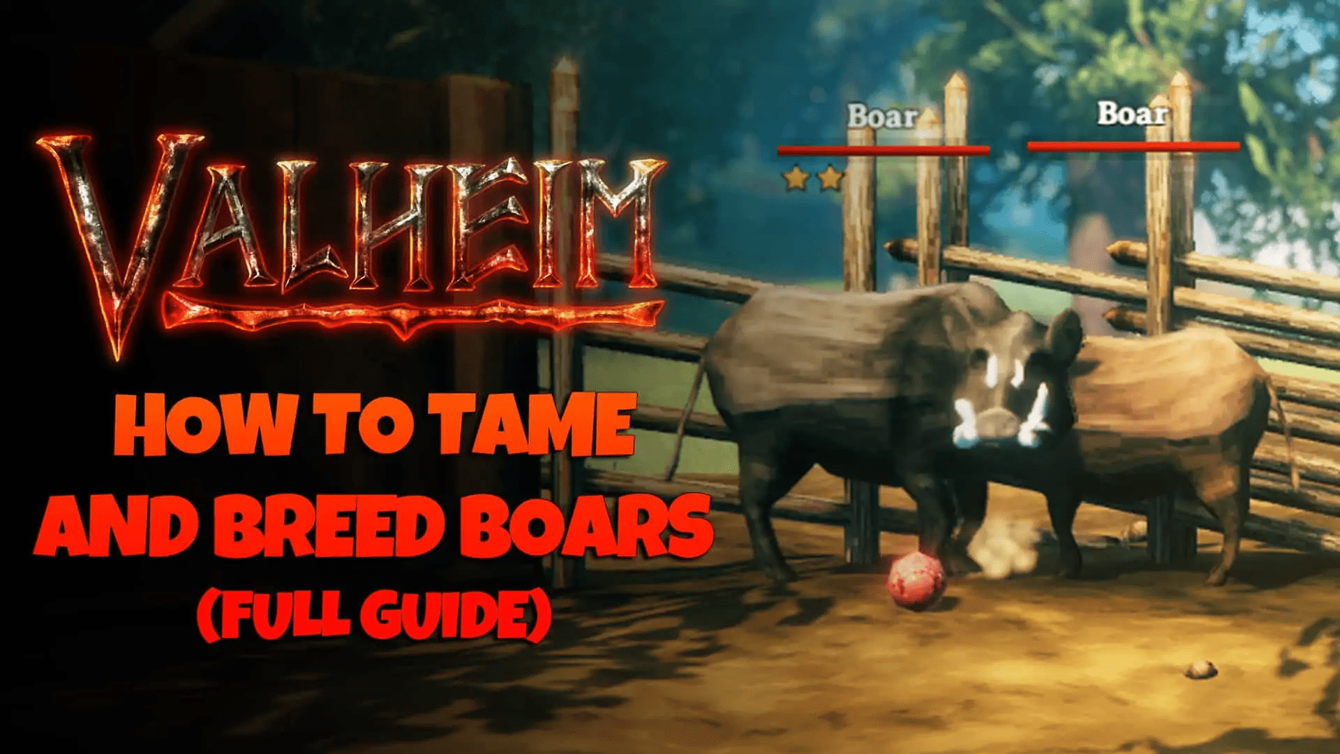How To Tame &amp; Breed Boars In Valheim - Full Guide