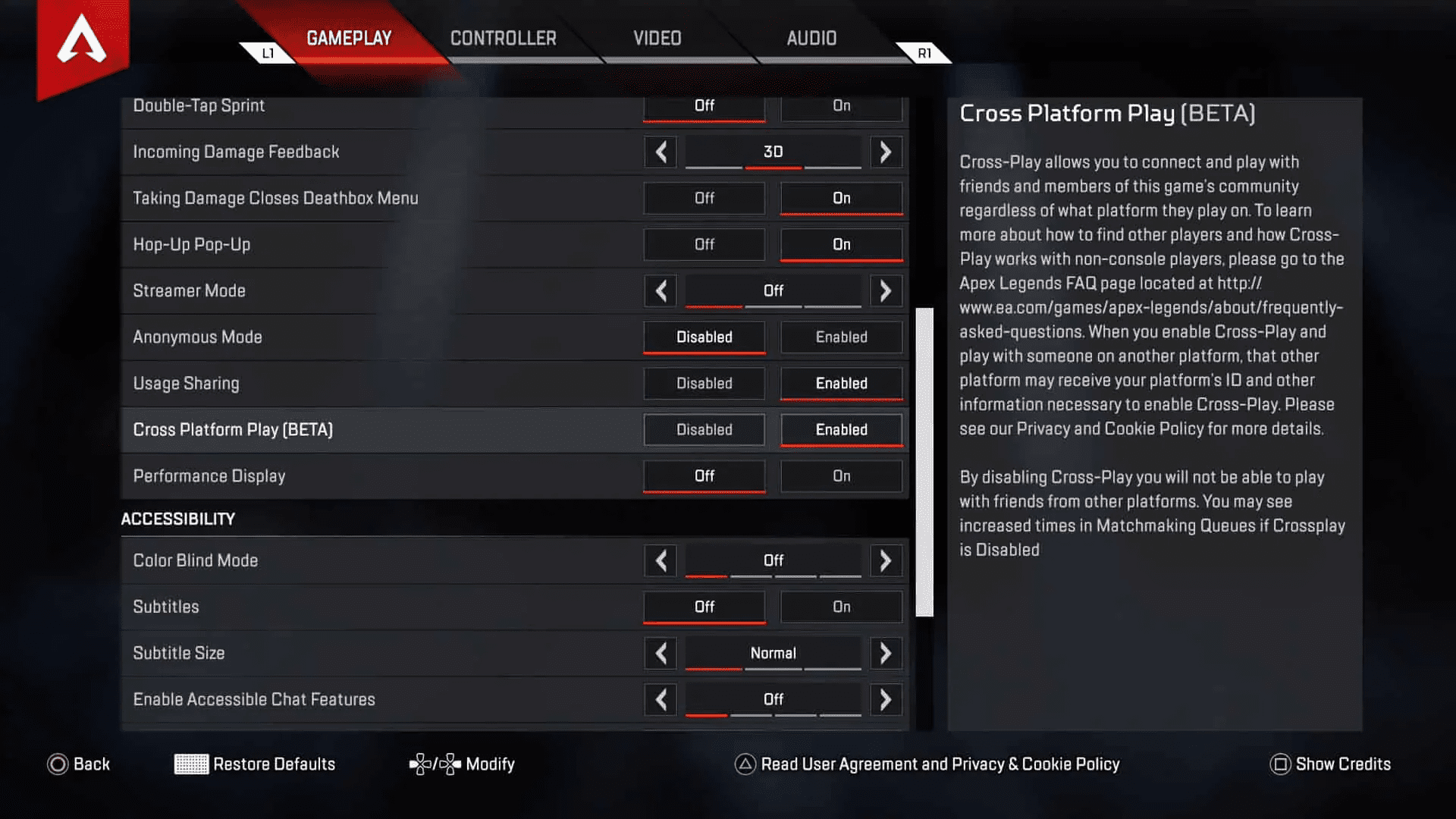 Apex Legends Crossplay Guide